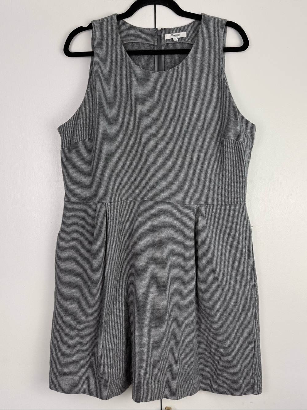 Madewell Gray and White Stripe Fit and Flare Dress Size XXL